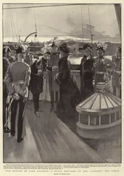 The Return of Lord Roberts, a Royal Welcome on the Alberta off Cowes